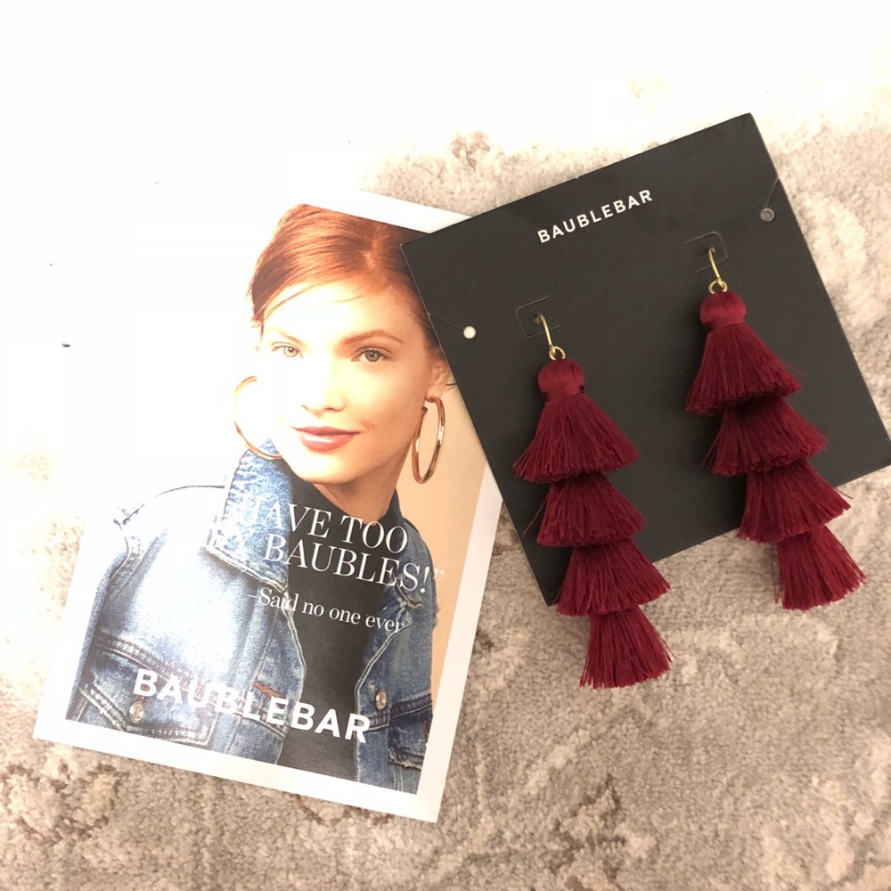 BaubleBar Tasseled Earrings